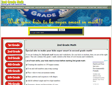 Tablet Screenshot of grade2mathworksheets.com